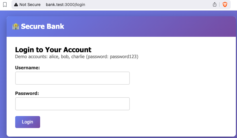 csrf-vulnerable-site-login.png